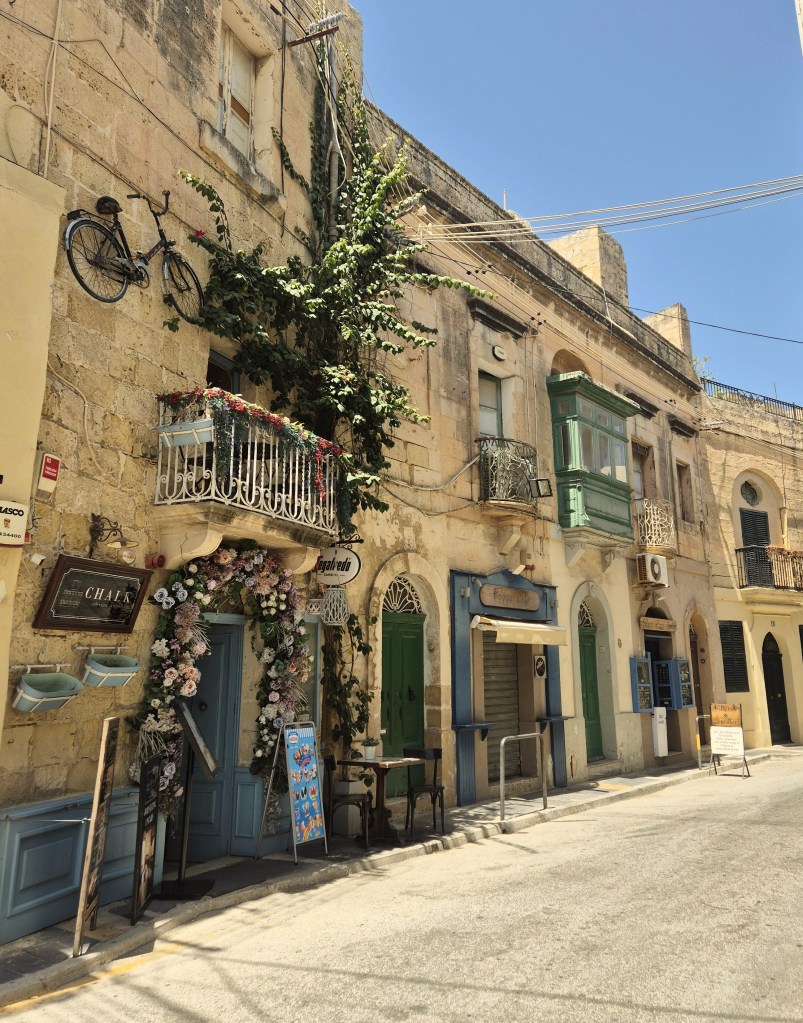 A sleepy afternoon street in summer in Rabat, Malta