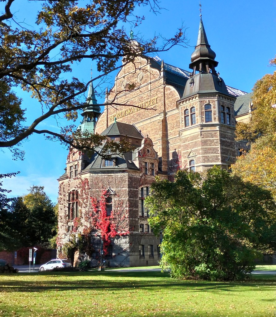Nordiska Museet (The Nordic Museum) facade in Autumn