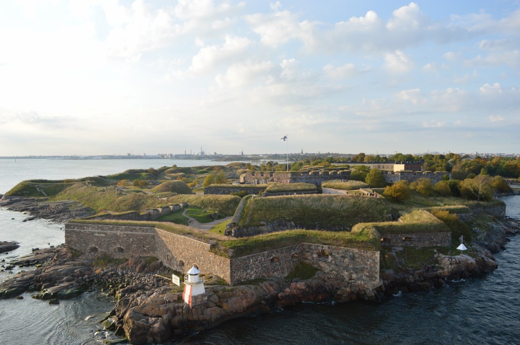 UNESCO World Heritage Site: Suomenlinna Sea Fortress, Helsinki, seen from a cruise ship