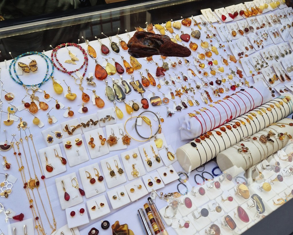 Amber  shops in Mariacka Street, Gdansk