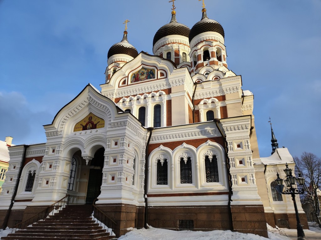 Alexander Nevsky Cathedral, Tallinn, in winter