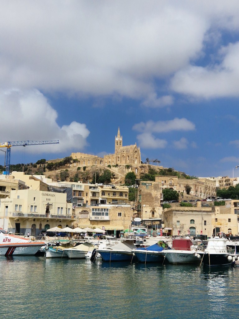 Approaching Gozo from Valletta.