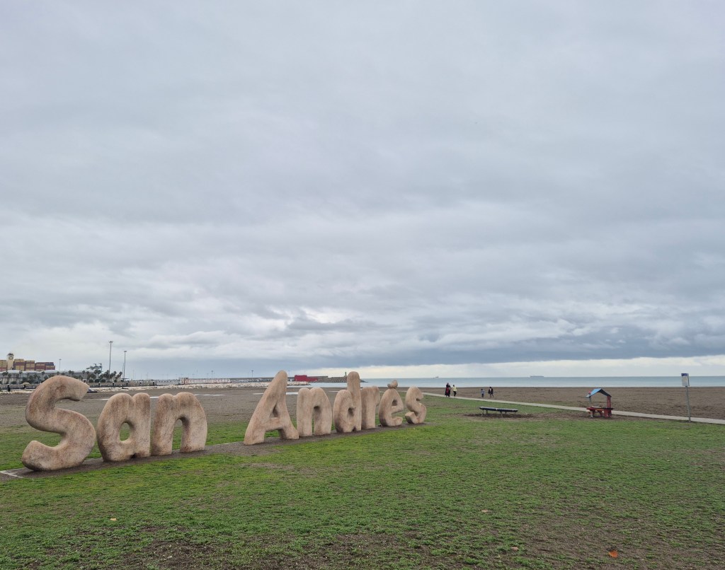 Huelin seafront. San Andres beach in Malaga