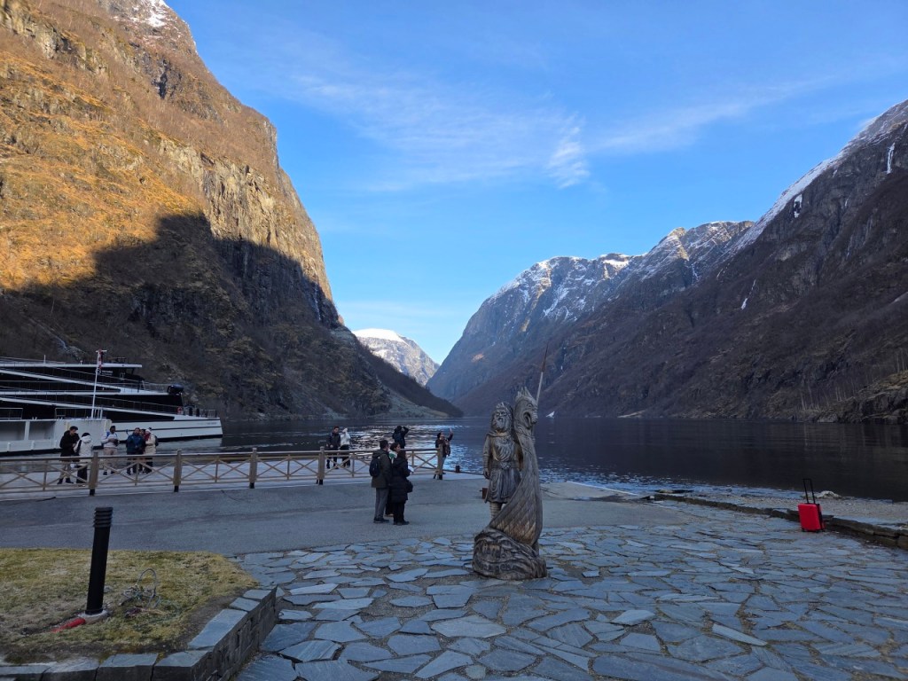 Gudvangen at the edge of Nærøyfjord in Norway