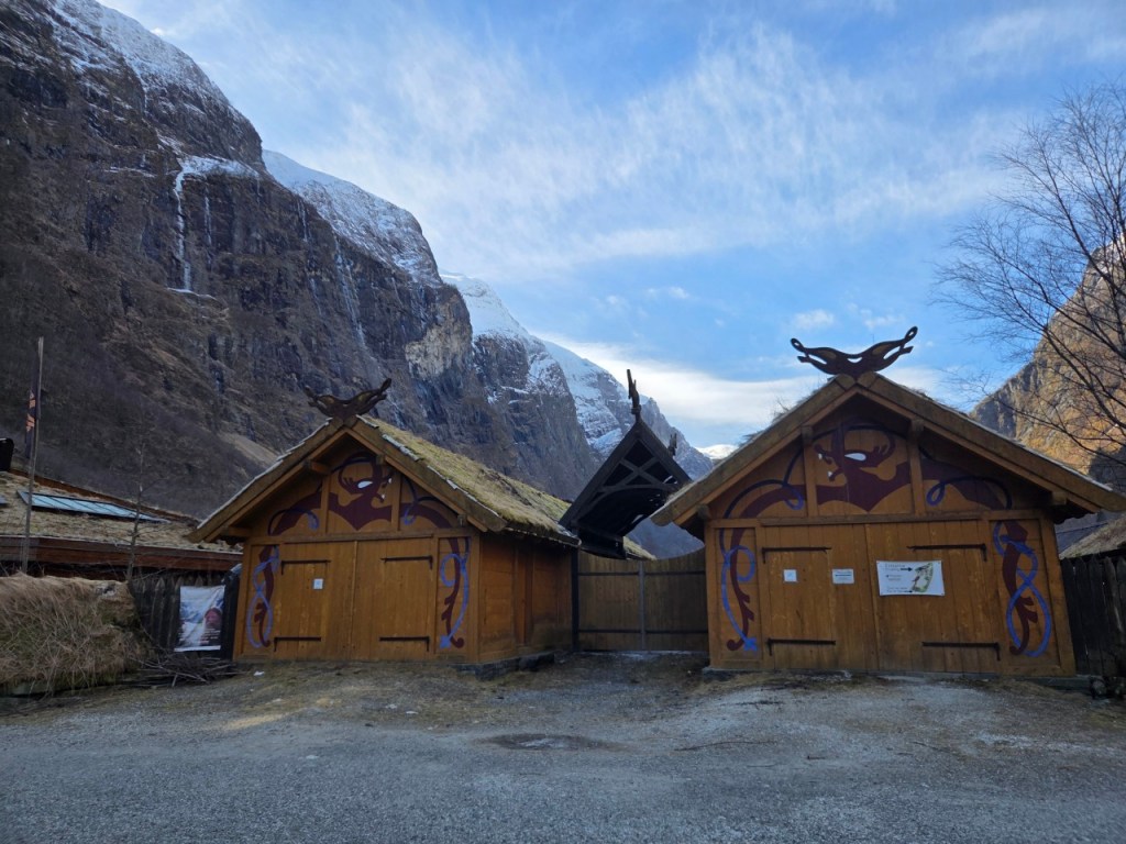 Viking village in Gudvangen in western Norway