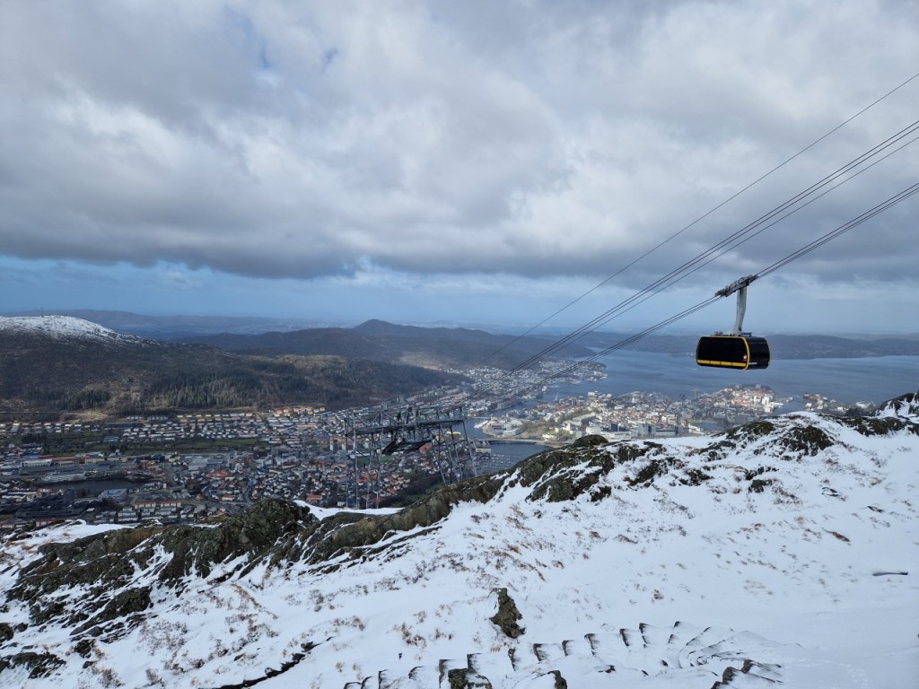 At the summit of Mount Ulriken, Bergen