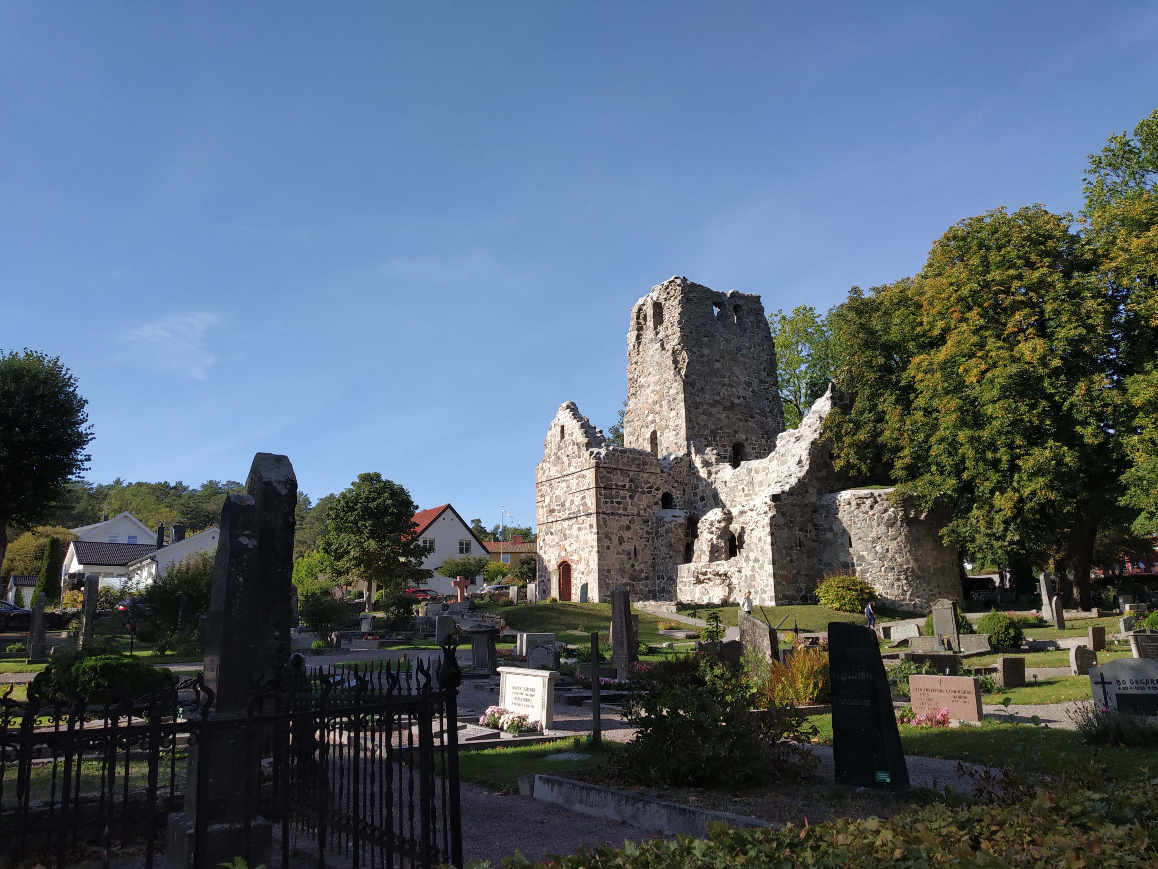 Saint Olaf Church ruins in Sigtuna, Sweden