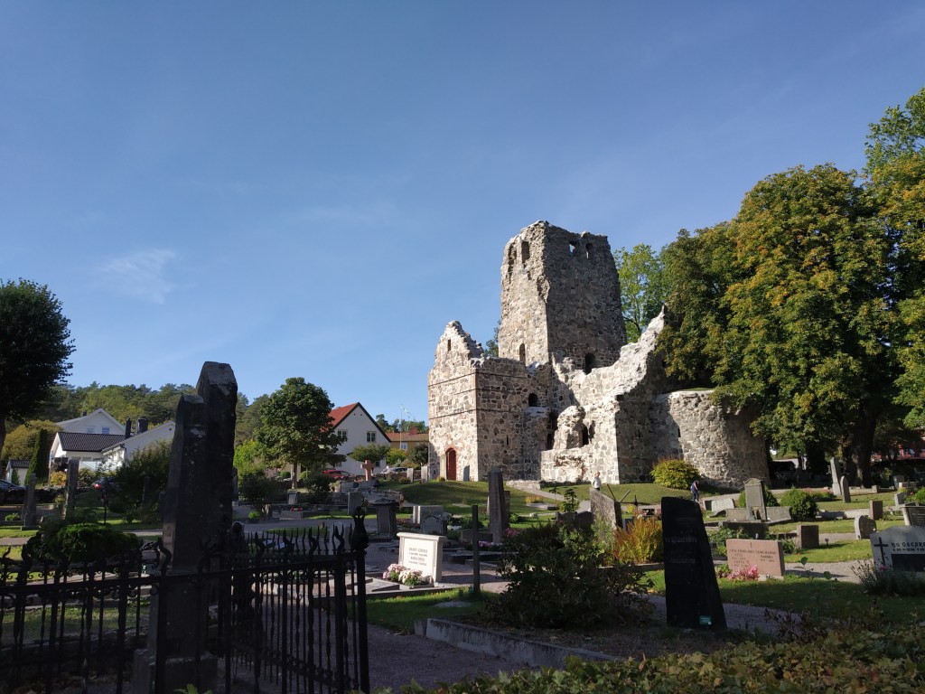 Saint Olaf Church ruins in Sigtuna, Sweden