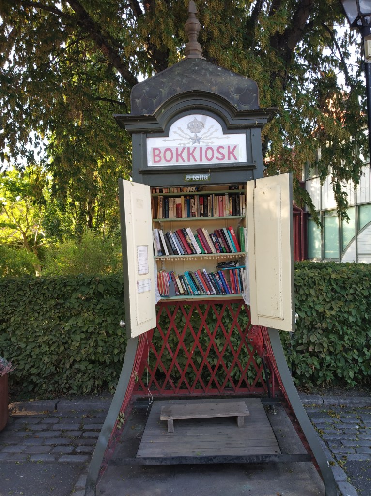 Bokkiosk in Sigtuna old town, Sweden